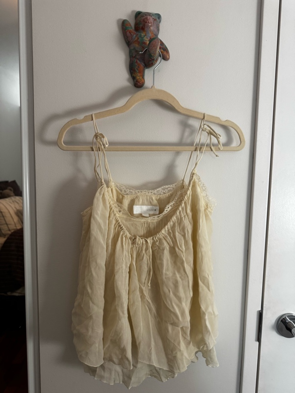 ZARA Semi Sheer Laci Tank Cami Top - NWOT - Picture 3 of 8